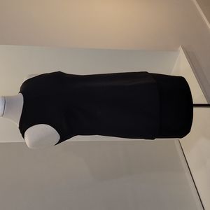 NEW Black mid length dress with exposed zipper